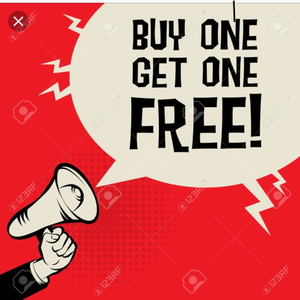 Today and tomorrow! But one get one free